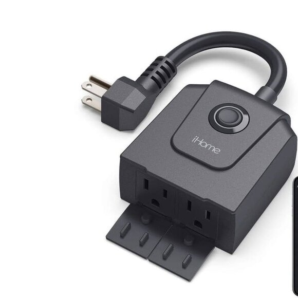 iHome Flow Smart Outdoor Weather Resistant Wi-Fi Plug 2 Smart Outlet - Picture 5 of 6